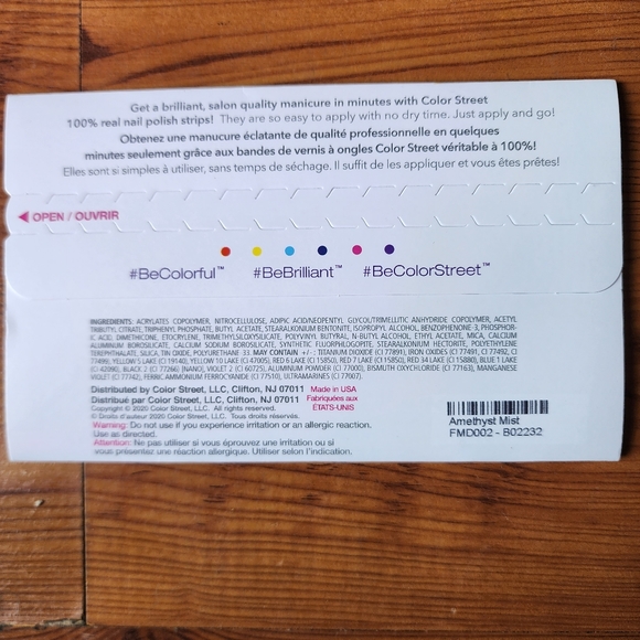 Color Street Metallic Amethyst Mist Full Set - Picture 4 of 6